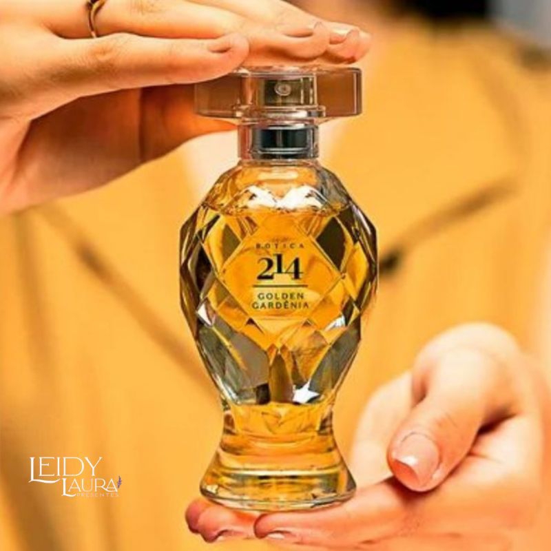 Perfume Botica 214 Golden Gardênia 75ml Feminino – Original – Floral Âmbarado – Encanto e Sofisticação