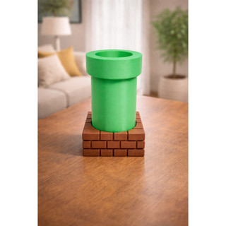 Vaso Cano Super Mario Suculentas Plantas Porta Objetos