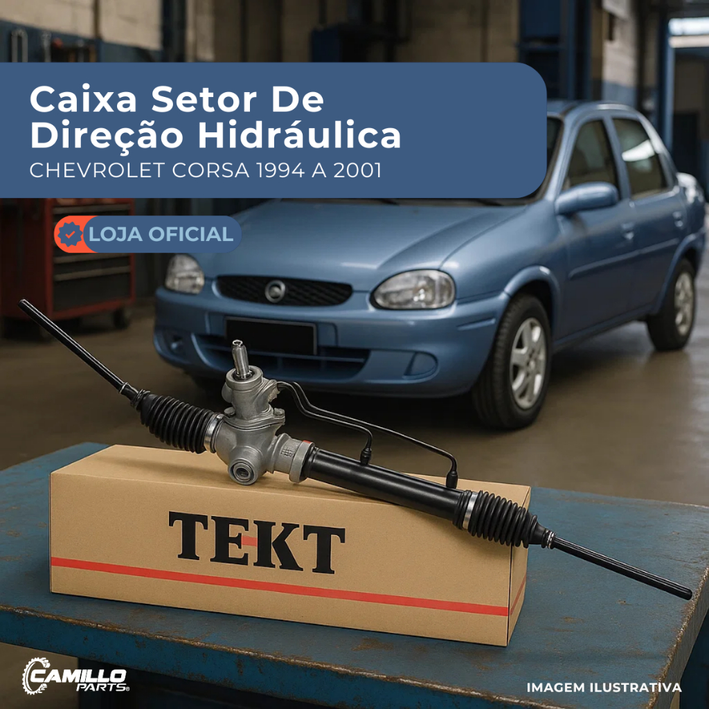 Caixa Setor Direção Hidráulica Original Jtekt Chevrolet Corsa Classic Celta Prisma Agile Nova Montana