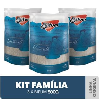 Macarrão de Arroz Bifum Massa Sem Glúten Kit com 3 Unidades de 500g Sem Conservantes em Oferta na Shopee