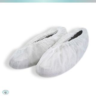 Kits de Até 500 Sapatilha Descartável Propé | TNT C/ Elástico Branco + Proteção | DESCMED em Oferta na Shopee