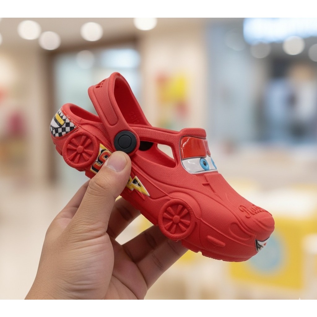 Sandália Babuche Masculino Infantil Confortável Personagem EVA Moderno Personagem Carros
