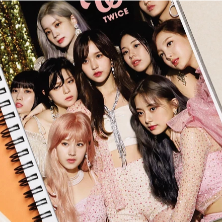 KIT 2 Adesivos para Capa de Caderno Twice (21x30cm) Capa Decorativa Caderno KPOP IDOL GIRL GROUP