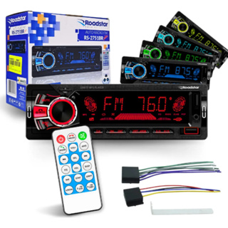 Rádio Automotivo Roadstar RS-2751BR – Bluetooth, USB, SD, AUX e FM em Oferta na Shopee