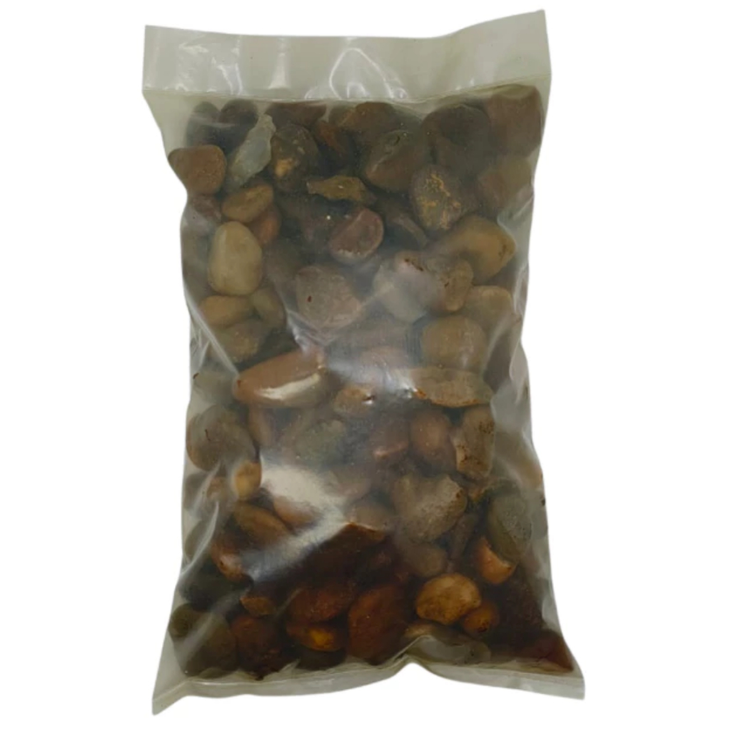 Pedras Naturais Seixo de Rio Marrom Saco Paisagismo Decoração de 1Kg a 10Kg — imagem 2 de 2