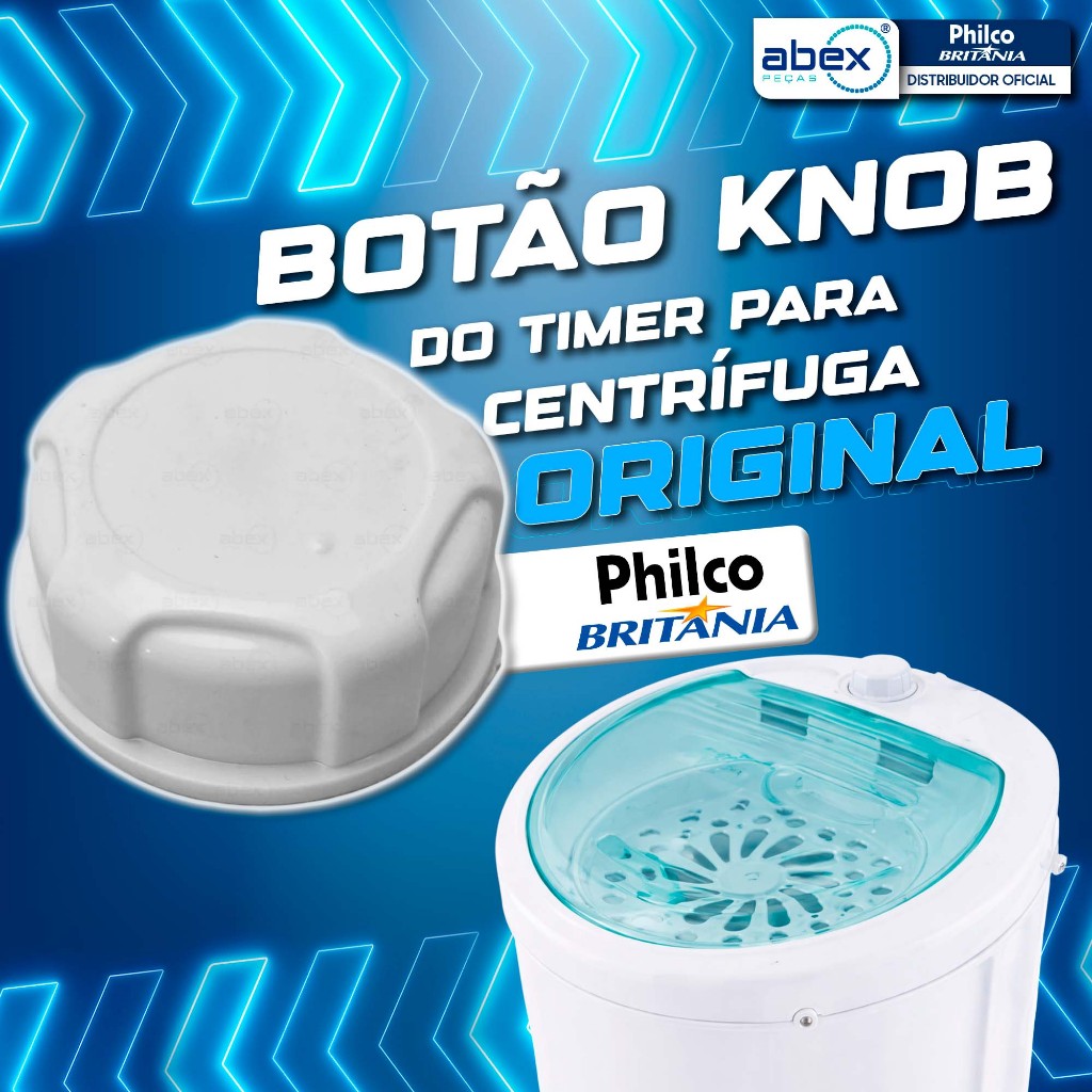 Botão Knob Do Timer Centrifuga De Roupas Britânia BCR01BV BCR01BVD J088 K088 023254 Novo Original