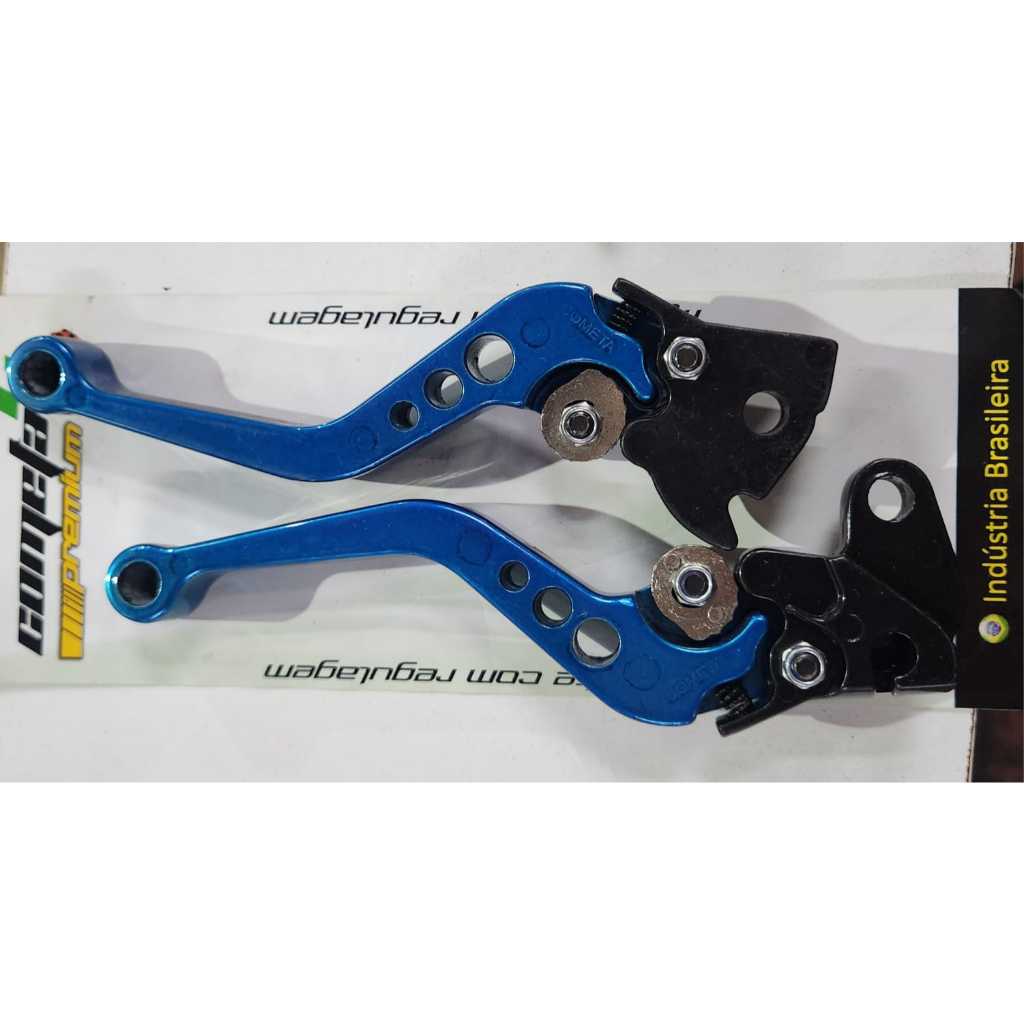 Manete esportivo freio a disco YBR125 Factor ED YBR125 azul