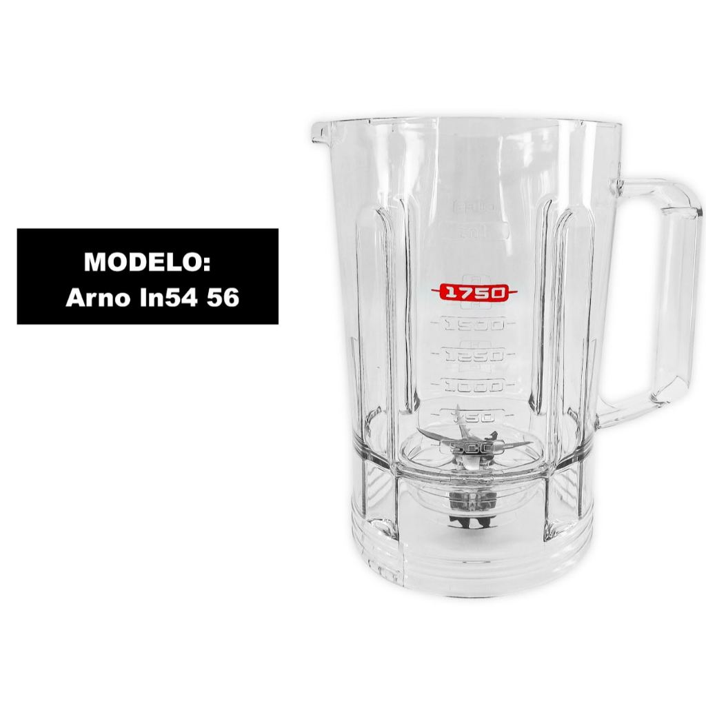 Copo Liquidificador Arno Power Max 1000w Ln54 Ln55 Acompanha - Original