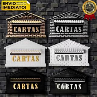 Caixa de Correio PVC Autêntico Universal Correspondência Casa Fundo Muro e Grade de Portão em Oferta na Shopee