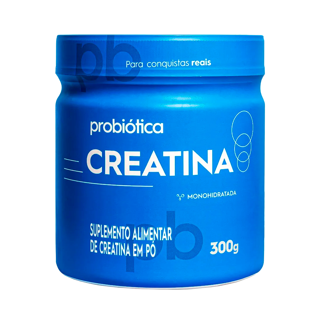 Probiótica Creatina Monohidratada 100% Pura em Pó Pote 300g em Oferta na Shopee