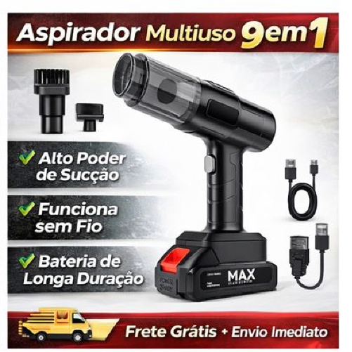 Aspirador De Pó Para Carro Soprador De Poeira Sem Fio Recarregável De Alta Potência Envio imediato