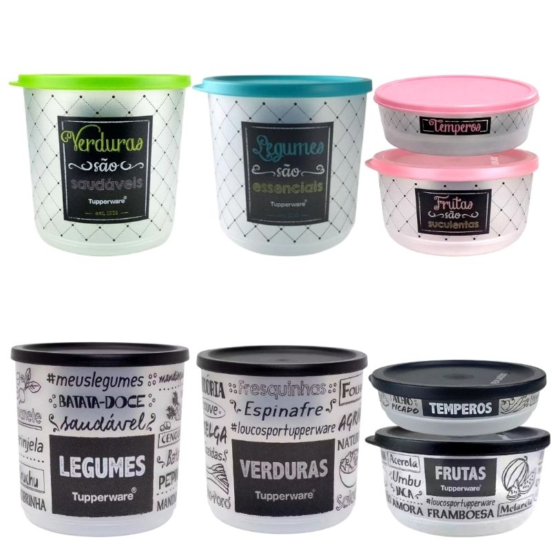 Pote de Mantimentos Redondo Refri Line PB e Bistrô Tupperware Unidade