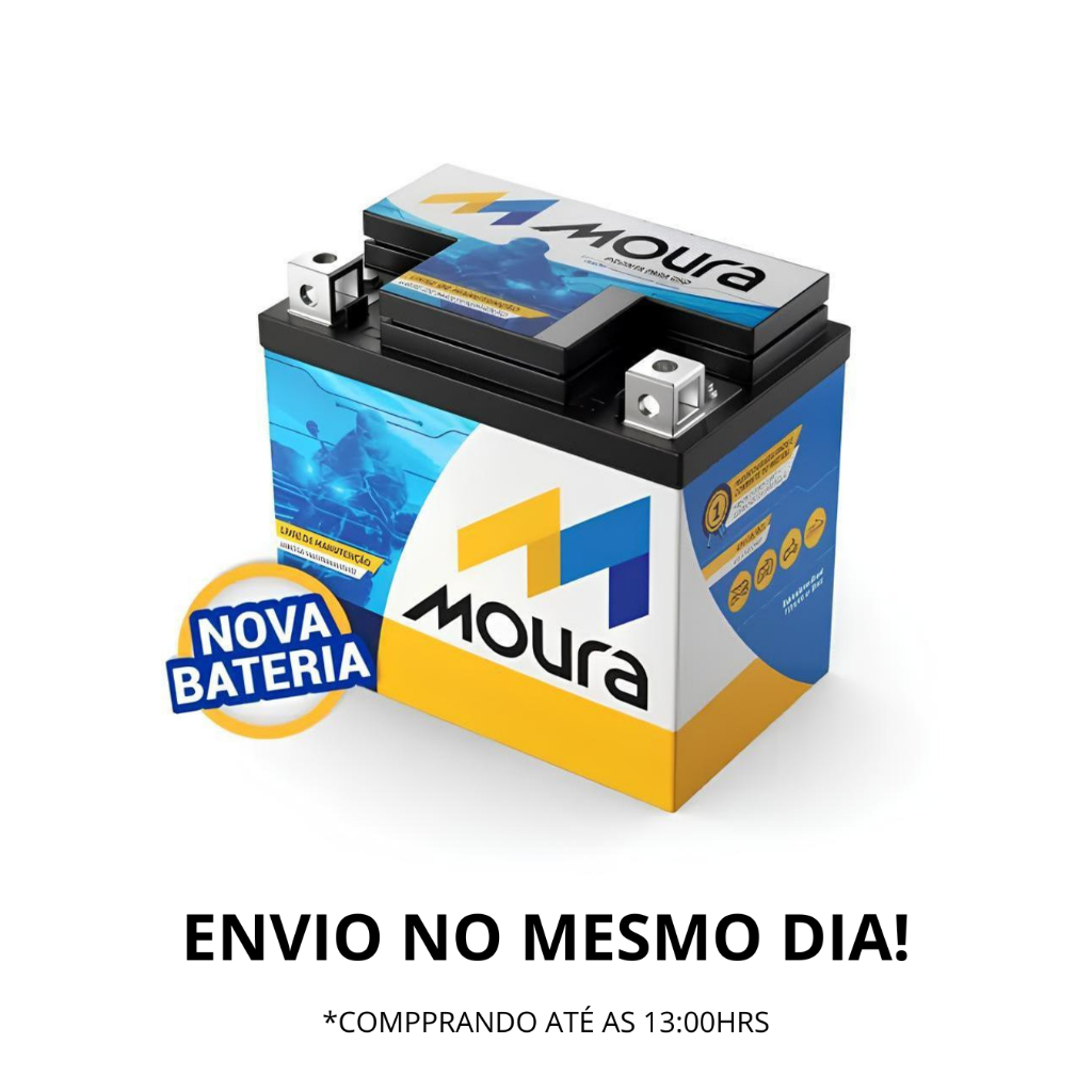 Bateria Moto Titan125 Biz125 Fazer150 Crf230 Factor Moura