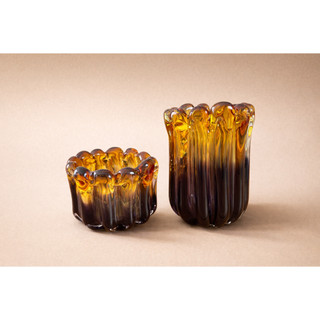 Kit 2x Vasos Murano Centro De Mesa Casa E Decor Vaso e Cachepot Decoração Sala
