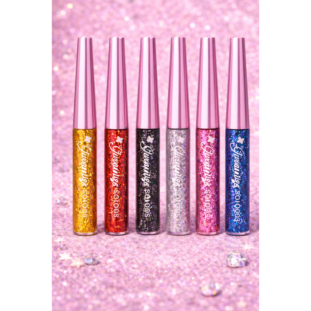 Delineador Colorido Com Glitter Para Carnaval Sp Colors Glamorize