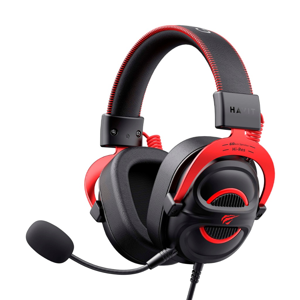 Headset Gamer Havit Gamenote H2002E Pro Preto/Vermelho
