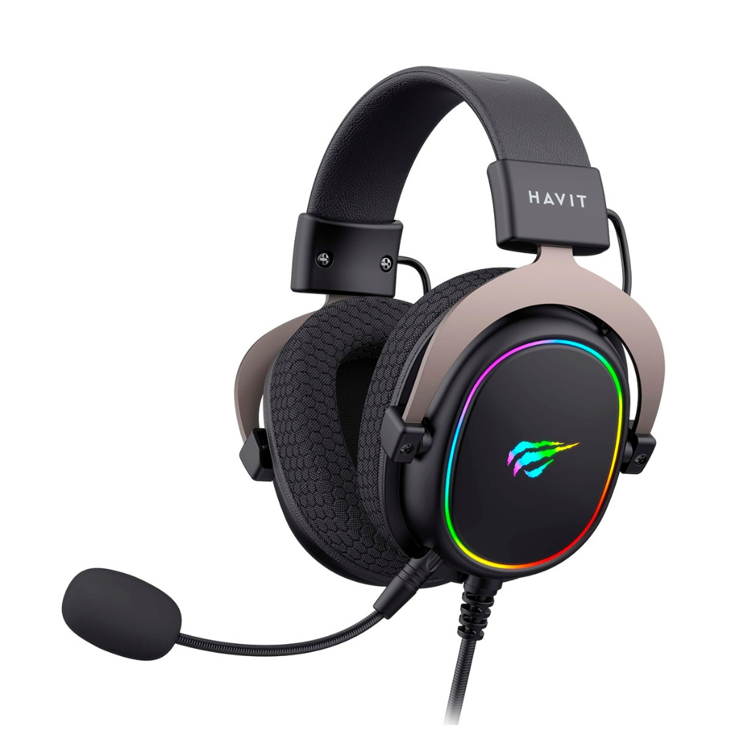Headset Gamer Havit Gamenote H2002R USB 7.1 RGB Preto