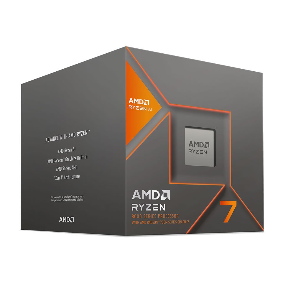 Processador AMD Ryzen 7 8700G (8C/16T) 4.2GHz/8MB+16MB/65W/AM5 BOX [100-000001236]