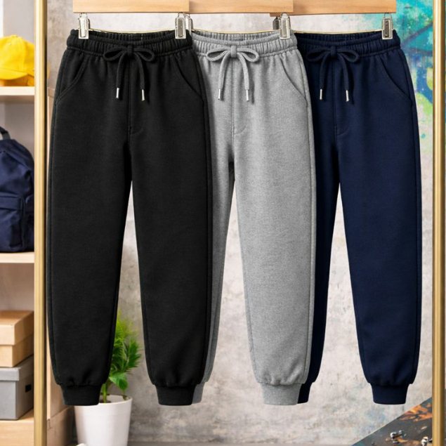 Calça Masculino Escolar Moletom Calça Com Bolso Calça De Moletom Infantil Calça Juvenil