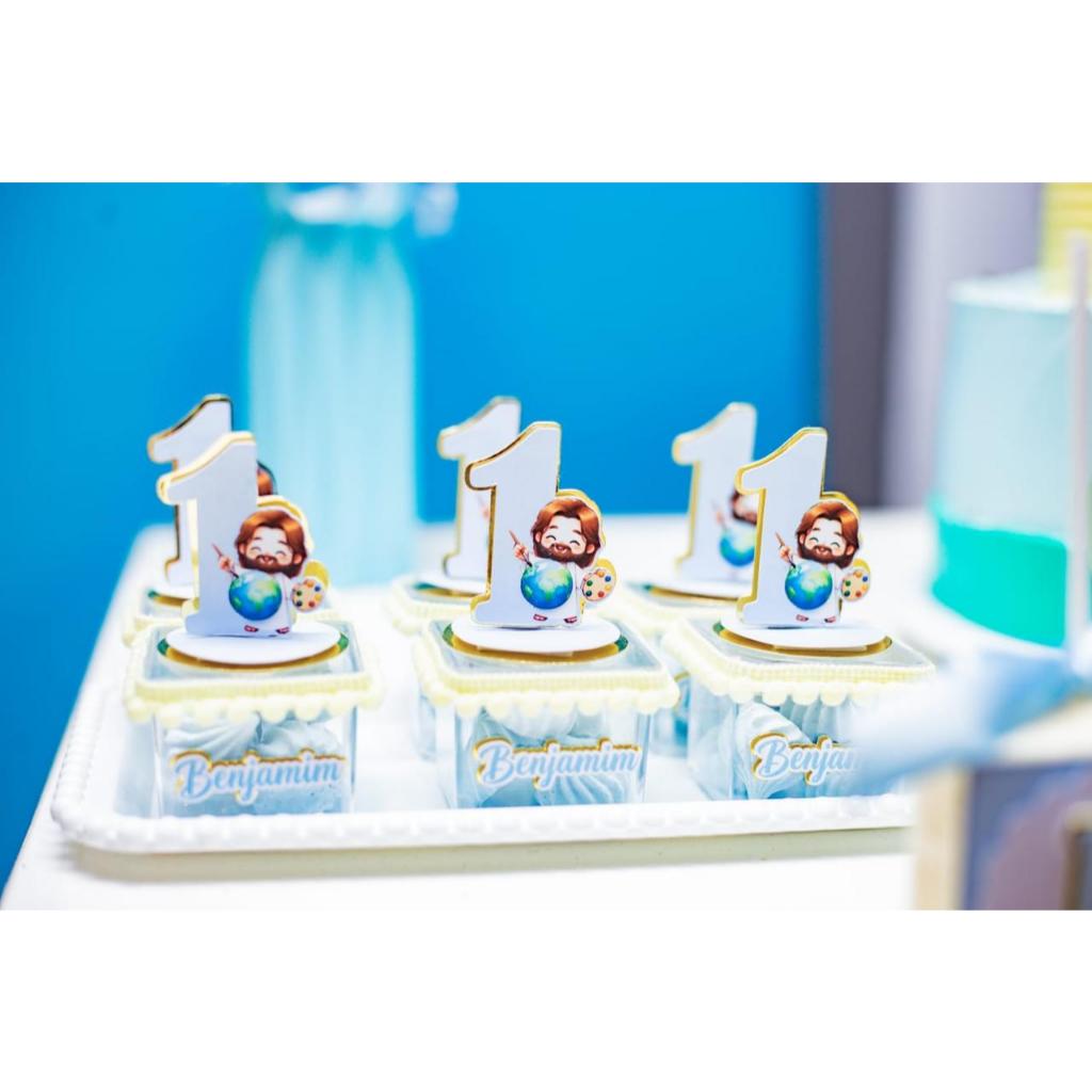 Kit de apliques de numero O maior pintor do mundo para caixa acrilica