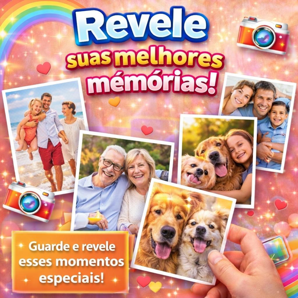 Revelação Kit Com 100 Fotos 10x15 Impressas