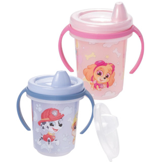 Copo Caneca Com Alça de Treinamento Infantil para Bebê Patrulha Canina com Bico de Plástico e Tampa 330 ml Plasutil em Oferta na Shopee