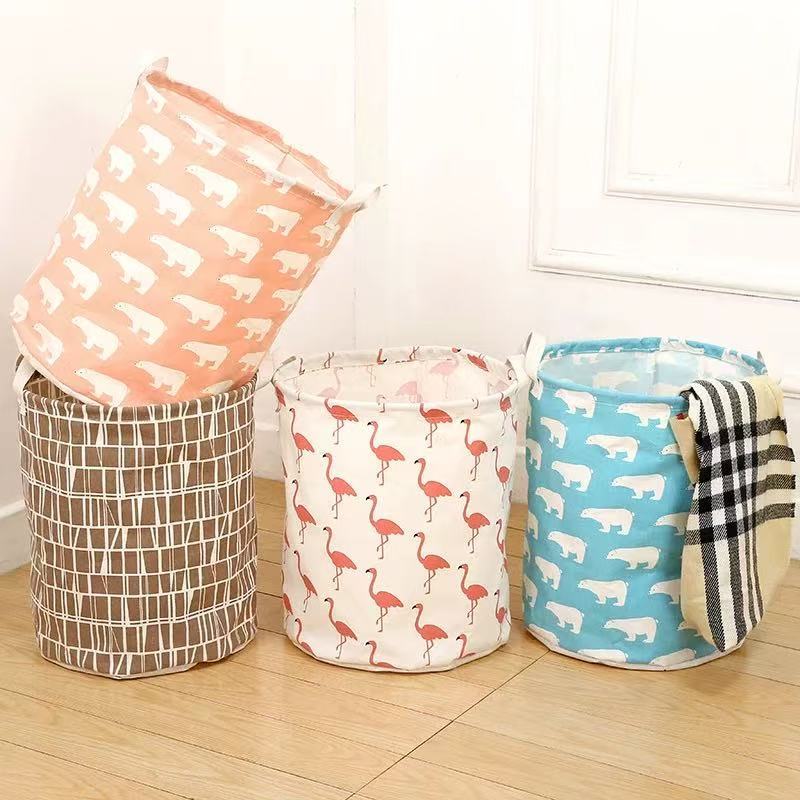 Cesto Organizador 50L Multiuso Tecido Dobrável Roupa Brinquedos Lavanderia em Oferta na Shopee