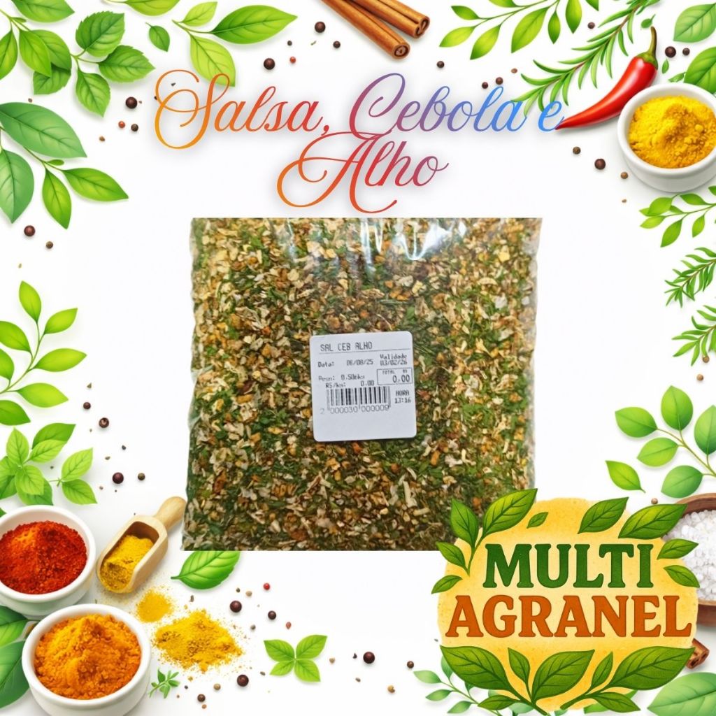 Tempero Salsa Cebola e Alho 1kg Fit em Oferta na Shopee