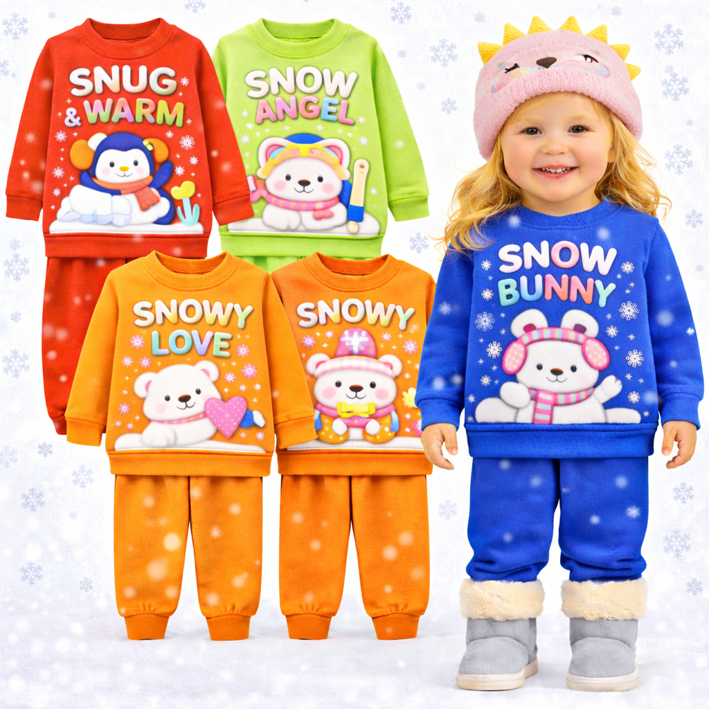 Kit 2 ou 6 Peças de Roupa Infantil Inverno Menina Conjuntos de Moletom Infantil Feminino Inverno Bebê Entrega Rapida