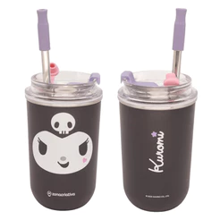 Copo Térmico Kuromi Date a Live Com Canudo 300ml NEO Oficial Zona Criativa