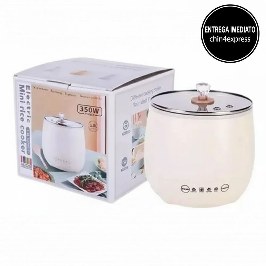 Panela Elétrica De Arroz 1,8L Cerâmica 350W Rice Cooker 110V/220V Premium