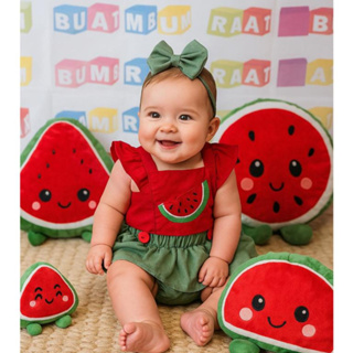 Magali Melancia Body Romper Fantasia Magali Bebê, Introdução Alimentar  Mesversário, Festa Infantil, Roupa de bebê em Oferta na Shopee