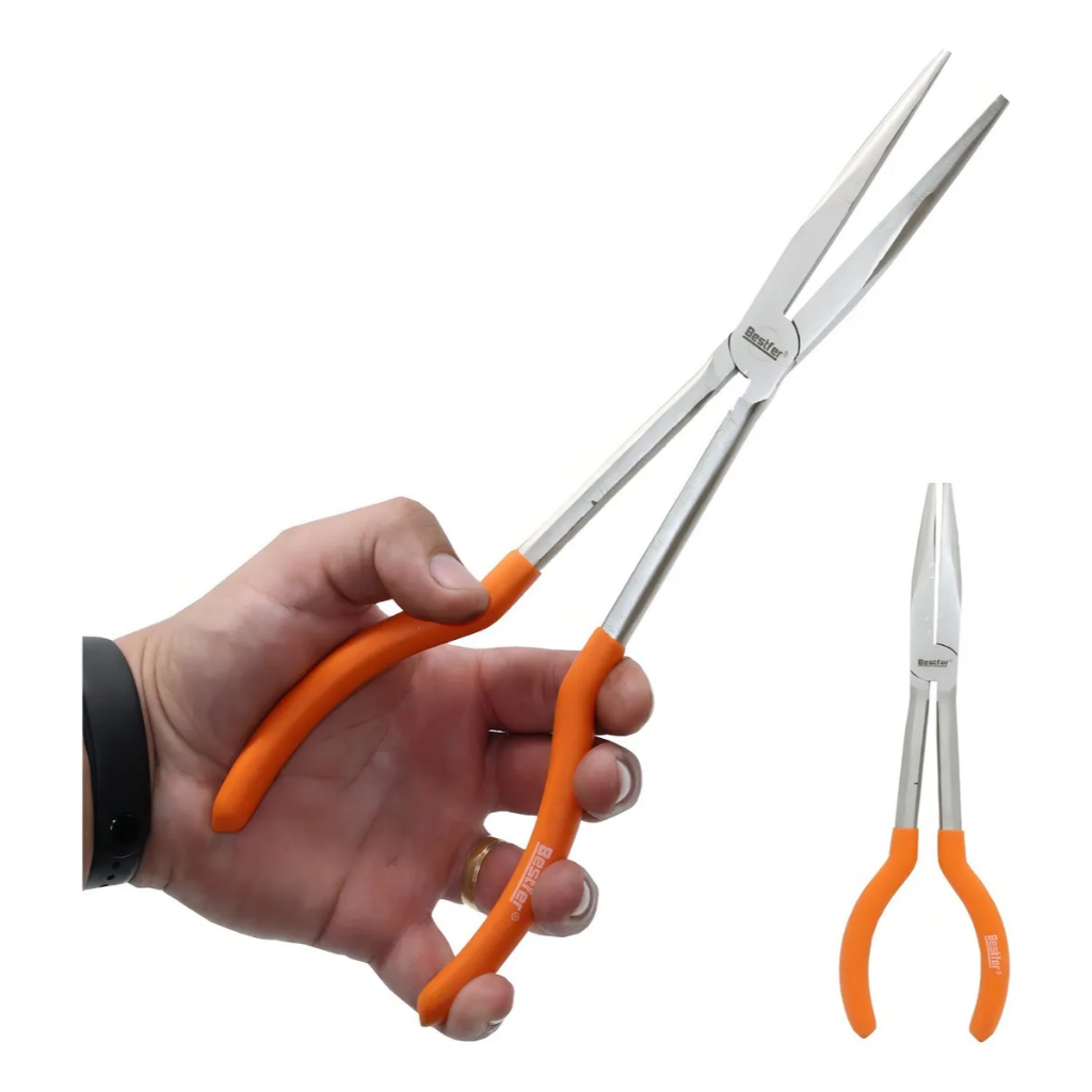 Alicate Extra Longo De Pesca Para Tirar Anzol Garganta Peixe em Oferta na Shopee