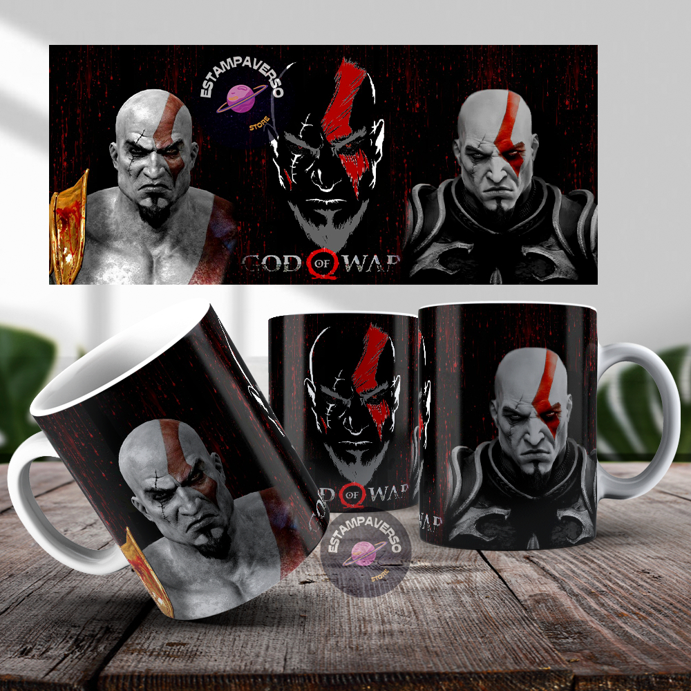 CANECA PERSONALIZADA GOD OF WAR - KRATOS - GRÉCIA
