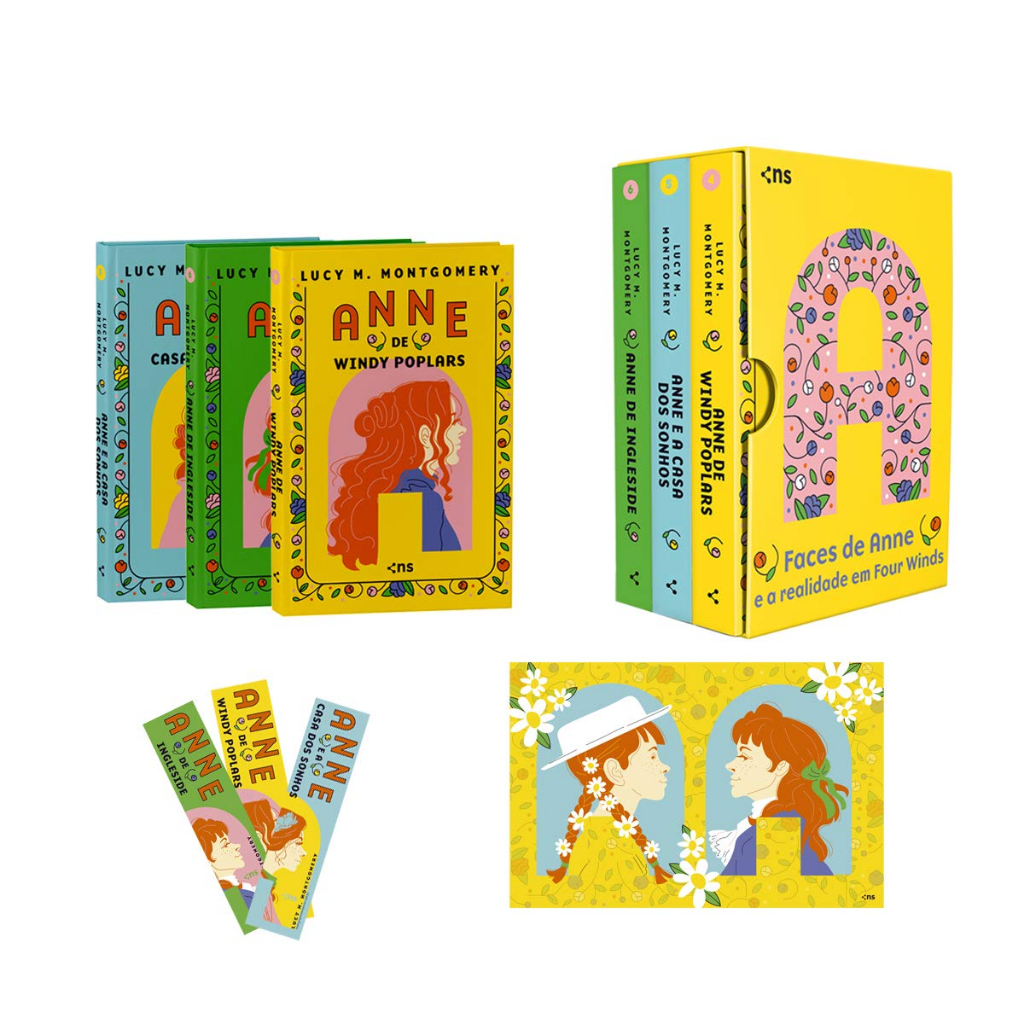 Box Faces de Anne e a realidade em Four Winds: Edição de Luxo + Fitilho + Pôster - L.M. MONTGOMERY
