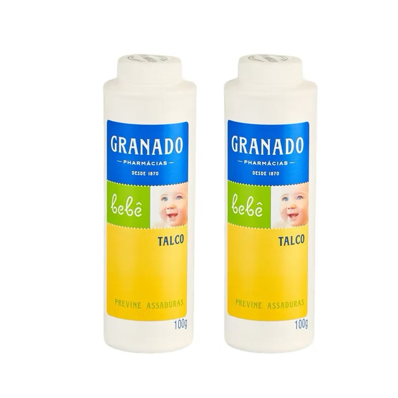 Kit 2 Talcos Bebê Granado Infantil 100g Original | Previne Assaduras