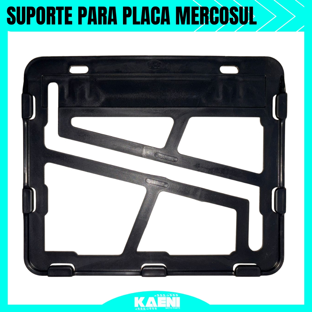 Suporte Moldura de Placa Plastico Mercosul Grande Para Moto - Protetor Para Placa Grande