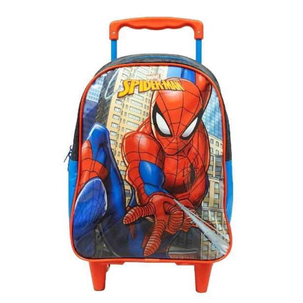 Mochila Com Rodinhas Spider Man X1 Pequena Xeryus