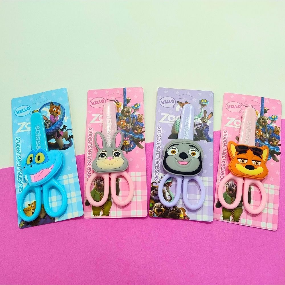 Tesoura Zootopia Infantil / Material Escolar / Papelaria Fofa