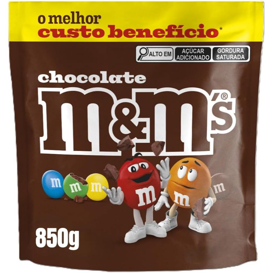 Chocolate confeito ao leite M&M's 850g em Oferta na Shopee