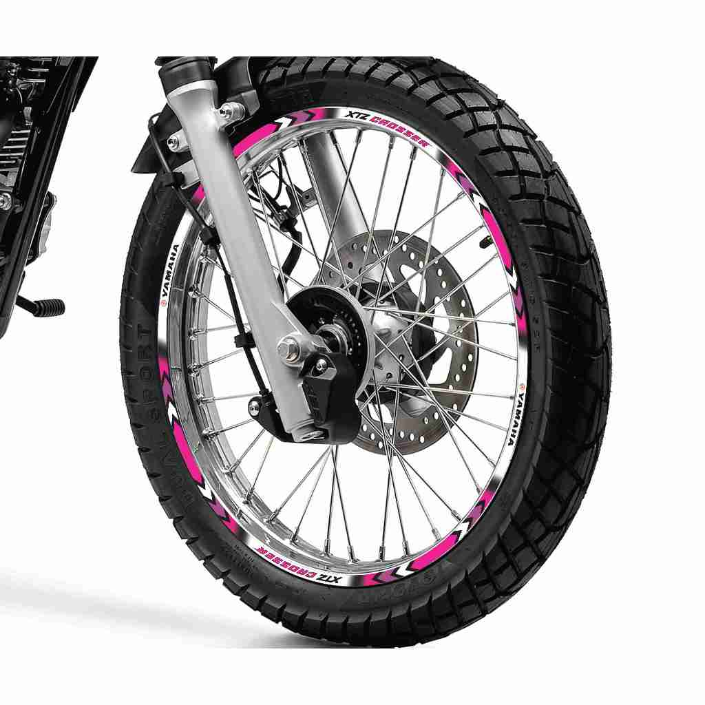 Adesivo Friso Refletivo Roda Moto Adesivo Friso Refletivo Roda Moto Yamaha XTZ Crosser 150 pink rosa