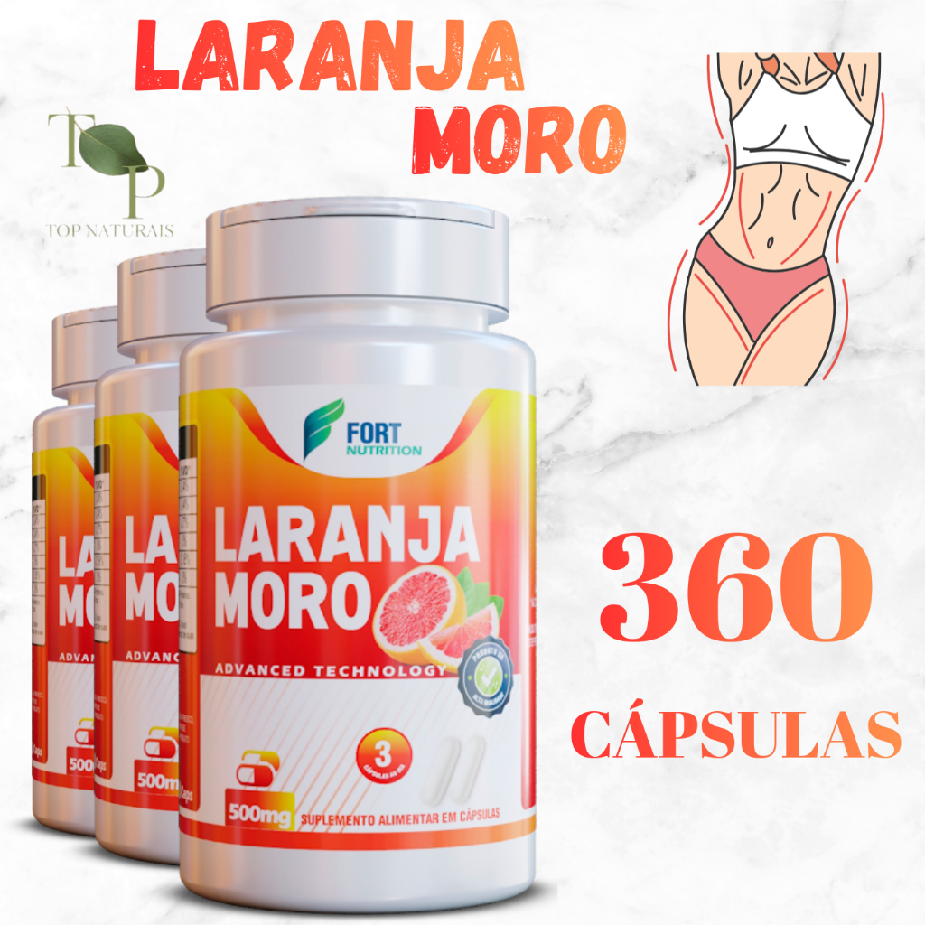 Suplemento de Laranja Moro Extrato em Cápsulas 100% Original Puro Mais Vendido Premium