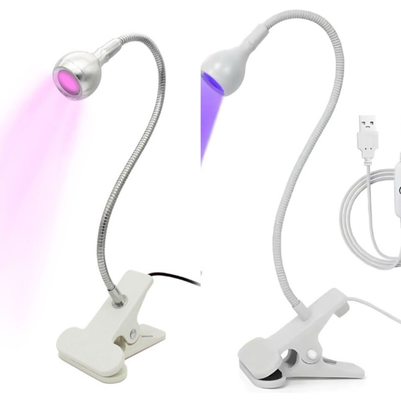 Mini Lâmpada Led USB De Mesa Com Garra Flexível UV Para UnhasMolde F1 BRANCA em Oferta na Shopee
