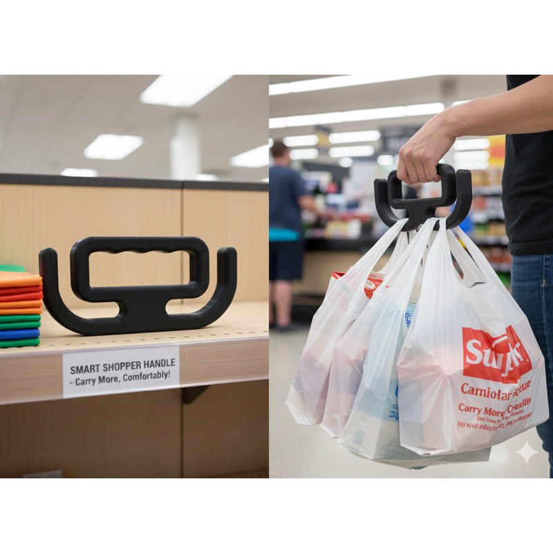 Suporte de Mão Ergonômico p/ Sacola
