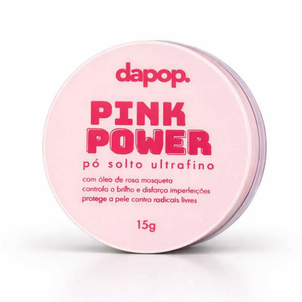 Dapop Pó Solto Ultrafino Rosa Mosqueta Pink Power Efeito Matte Aveludado Não Estoura no Flash 15g em Oferta na Shopee