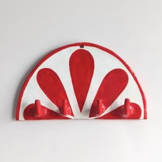 Porta Chaves/Colar Cítrico - Decorativo Parede Cerâmica Fria