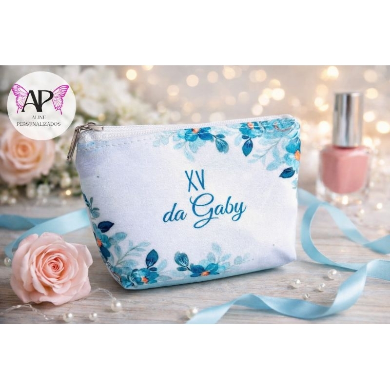 Kit Nécessaire Trapézio pequena Personalizada Kit com 10 a 32 unidades COLOCAMOS NOMES DIFERENTES! em Oferta na Shopee