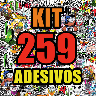 Kit 259 Super Adesivos Para Moto Alta Resolução Super Cartela aprova d'agua em Oferta na Shopee