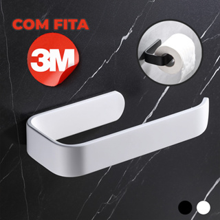 Suporte para Porta Papel Higiênico Acessórios Banheiro Fácil Limpeza Garantia 3M Branco em Oferta na Shopee
