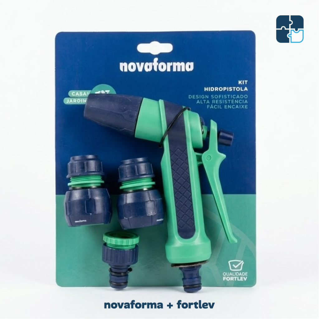 Kit Hidropistola Multifuncional Jardim Fortlev Novaforma